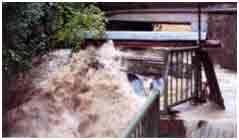 Hochwasser im Bereich Wöhrer